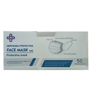 ماسک تنفسی سه لایه مدل face mask بسته 50 عددی