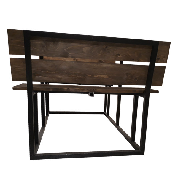 نیمکت مدل چوب و فلز