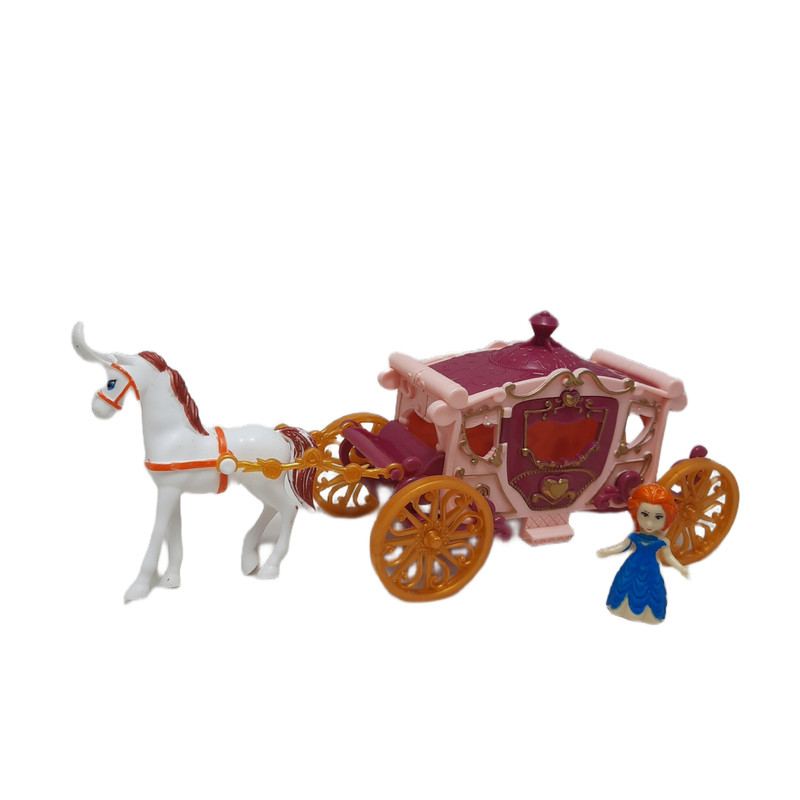 اسباب بازی دخترانه مدل اسب و کالسکه