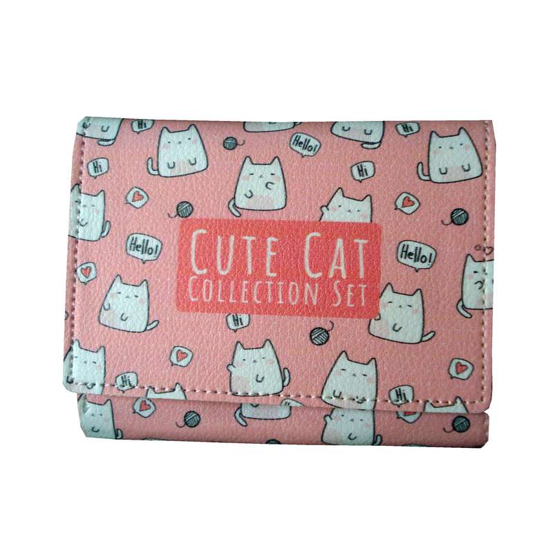 کیف پول دخترانه مدل cute cat کد 203