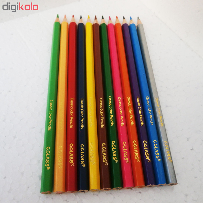 مداد رنگی 12 رنگ سی.کلاس کد P-0000
