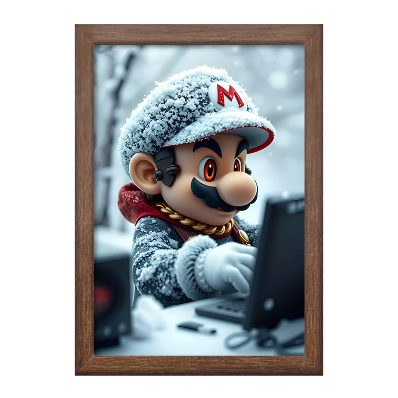 تابلو خندالو طرح سوپر ماریو (Super Mario) کد F12024