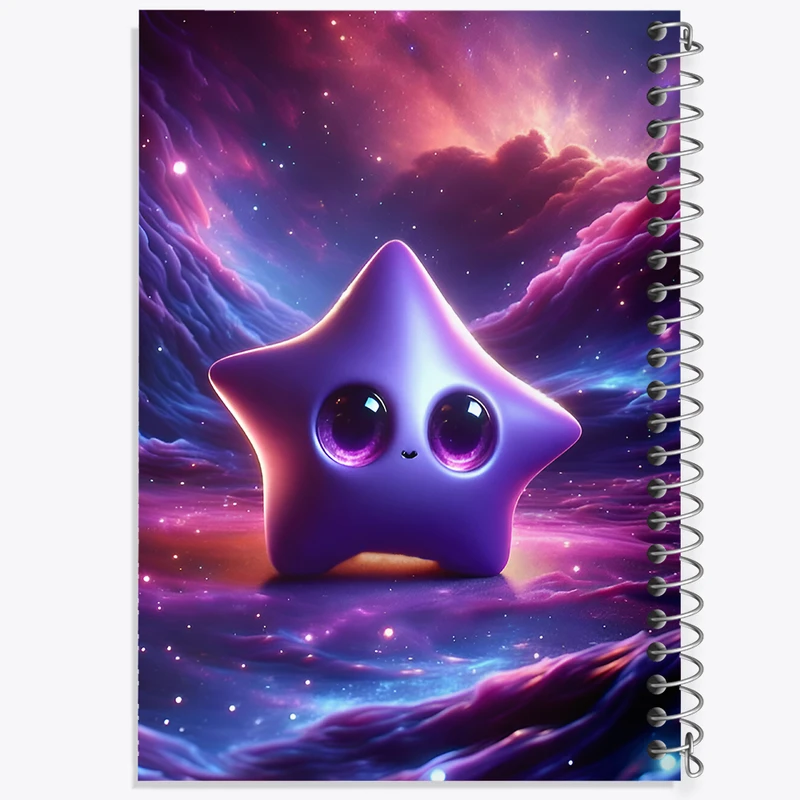 دفتر نقاشی 50 برگ خندالو طرح ستاره ی کهکشانی کد F7543