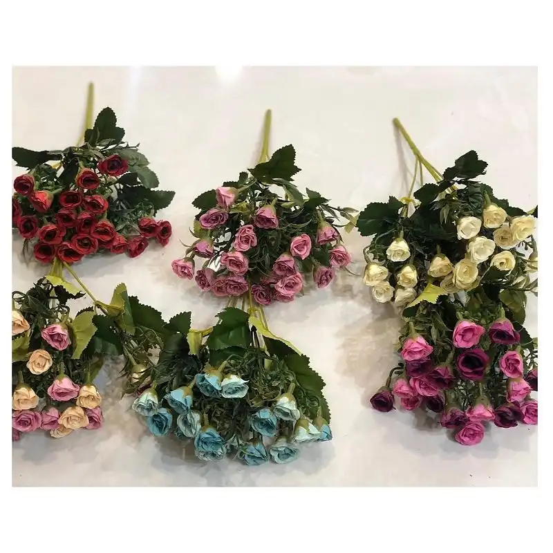 گل مصنوعی مدل رز مینیاتوری کد 20GOL-PA