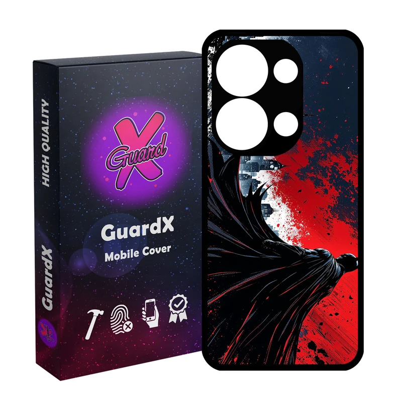 کاور گارد ایکس طرح Batman مدل 11087 مناسب برای گوشی موبایل شیائومی Redmi Note 13 Pro 4G / Poco M6 Pro 4G