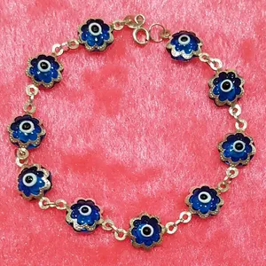 دستبند نقره زنانه مدل چشم نظر کد P44