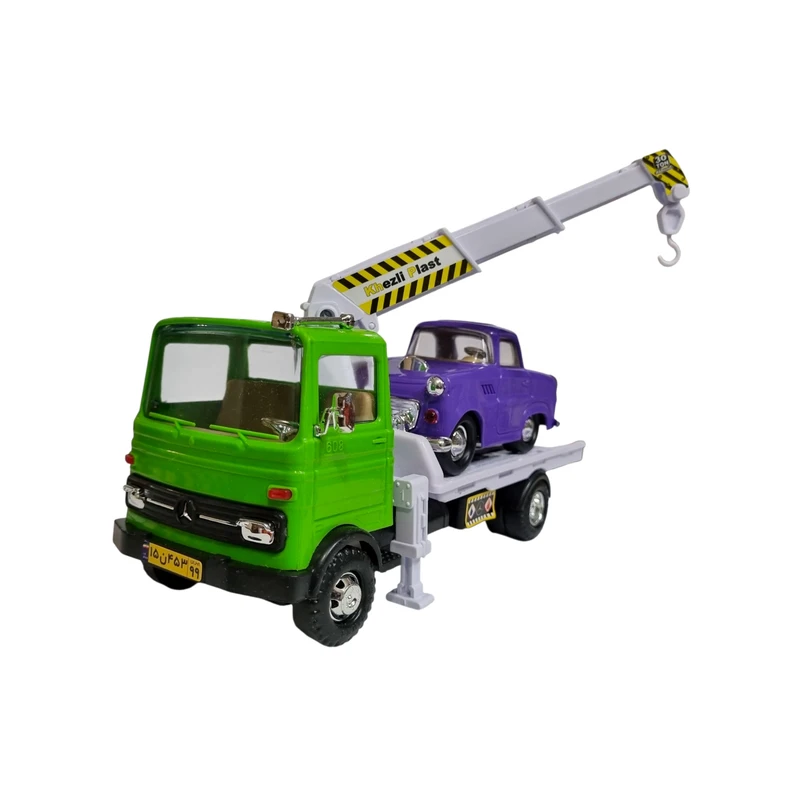 ماشین بازی مدل جرثقیل حمل ماشین مجموعه 2 عددی کد G4