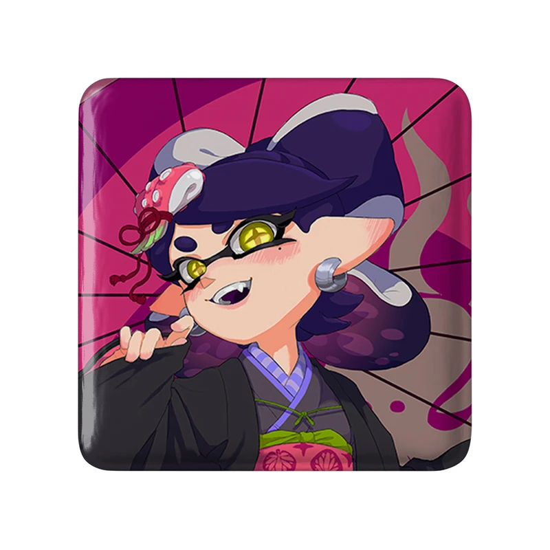 مگنت خندالو طرح بازی اسپلاتون (Splatoon) مدل مربعی کد 33310