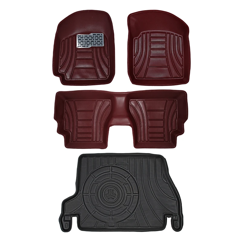 کفپوش سه بعدی خودرو پانیذ مدل MHLB مناسب برای پراید 131 به همراه کفپوش صندوق