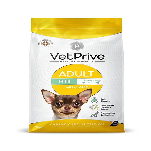غذای خشک سگ وت پرایو مدل مینی ادلت  Vetprive mini Adult وزن 3 کیلوگرم