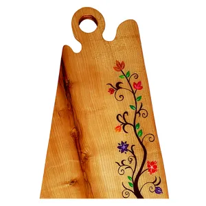 تخته سرو چوبی مدل نقش گلبرگ