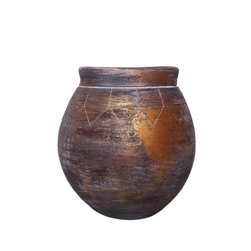 گلدان سفالی مدل پتینه  کد 2011