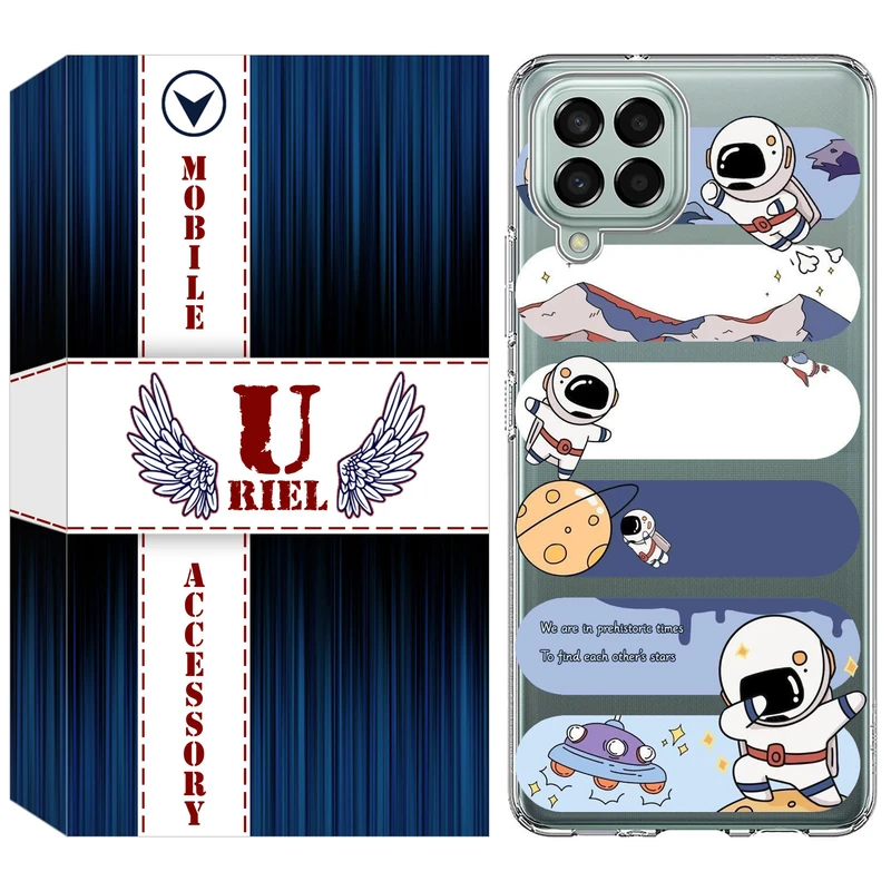 کاور یوریل مدل Clear کد 30 طرح کهکشان مناسب برای گوشی موبایل سامسونگ Galaxy A12 / A12 Nacho / M12 / F12