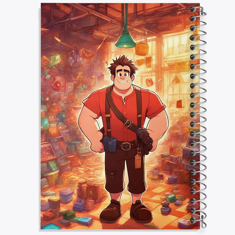 دفتر مشق 50 برگ خندالو طرح رالف خرابکار کد F2773