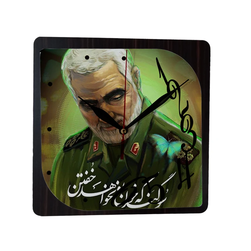 ساعت دیواری طرح سردار سلیمانی کد Tq4