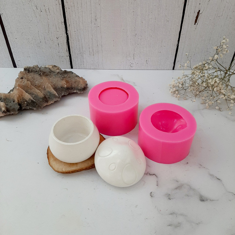 قالب سیلیکونی مدل بانکه طرح قارچ مجموعه 2 عددی