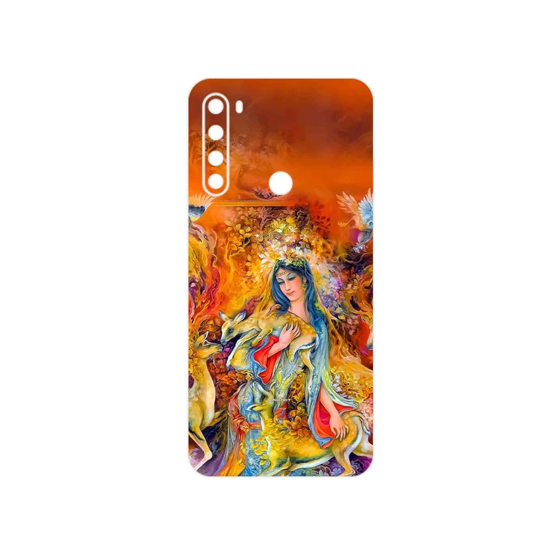 برچسب پوششی ماهوت مدل Persian miniature 2 مناسب برای گوشی موبایل شیائومی Redmi Note 8 2021