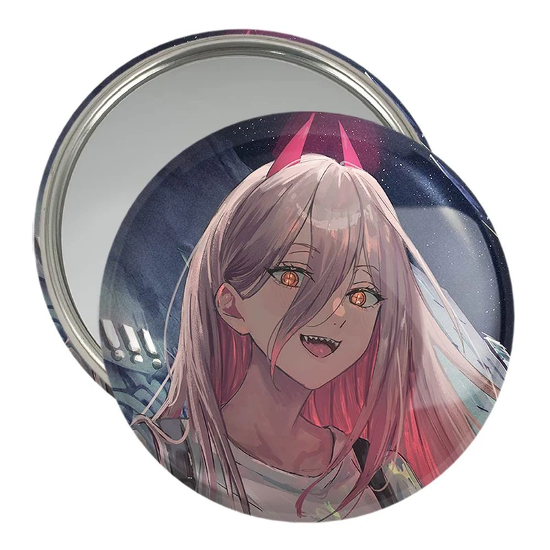 آینه جیبی خندالو مدل پاور انیمه مرد اره ای Chainsaw Man  کد 22331