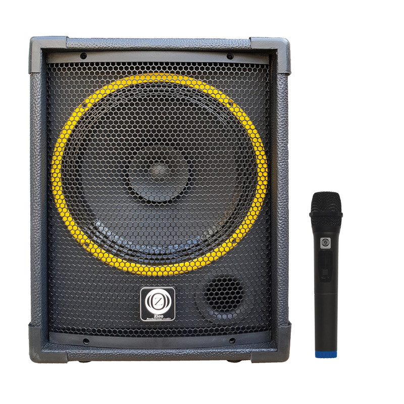 اکو همراه شارژی زیکو مدل UHF-455 به همراه میکروفن بی سیم