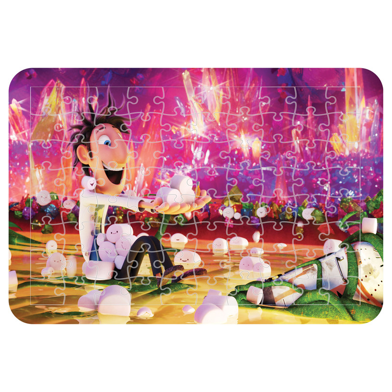 پازل 54 تکه اطلس آبی طرح ابری با احتمال بارش کوفته قلقلی  مدل P1409