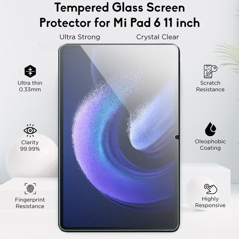 محافظ صفحه نمایش شیشه ای بادیگارد مدل TabG مناسب برای تبلت شیائومی Pad 6 / 6 Pro