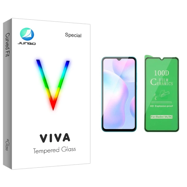 محافظ صفحه نمایش سرامیکی جانبو مدل Viva Glass مناسب برای گوشی موبایل شیائومی Redmi 9A