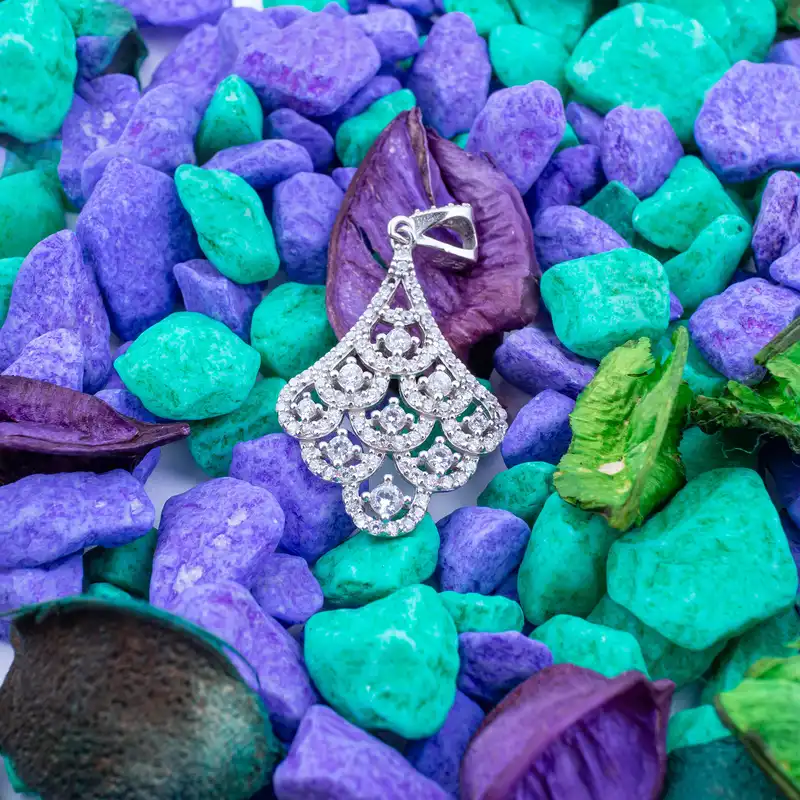 آویز گردنبند نقره زنانه مدل AMT_M047