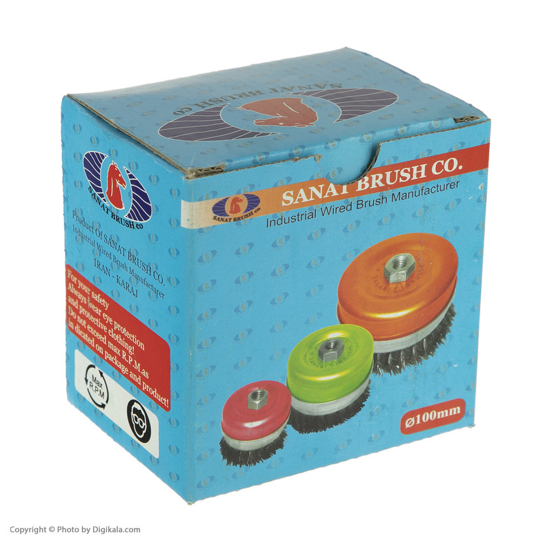 فرچه سیمی کاسه ای صنعت براش مدل F100