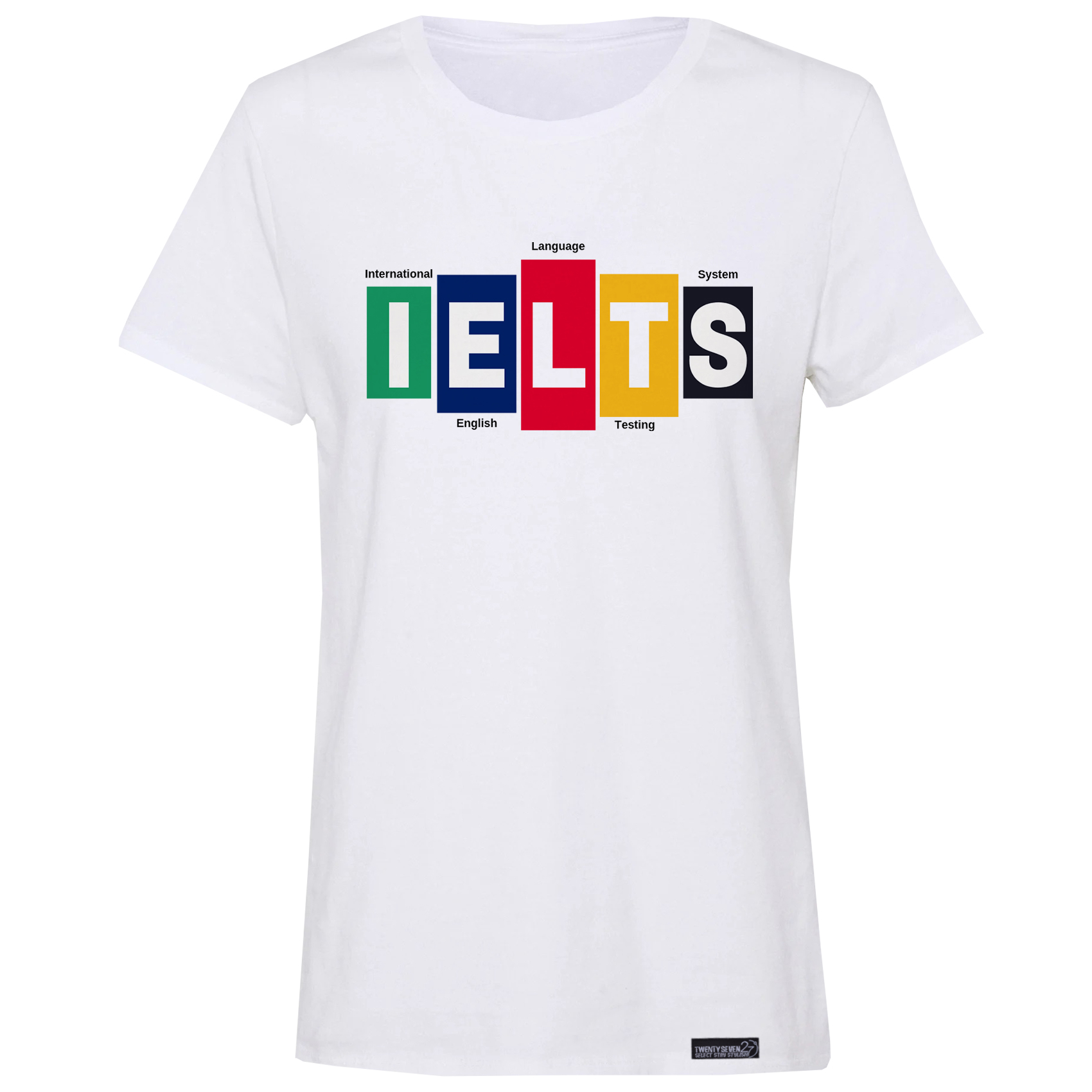 تی شرت آستین کوتاه زنانه 27 مدل IELTS Colors کد MH93