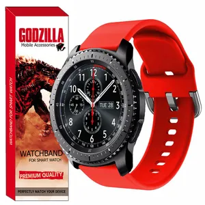 بند گودزیلا مدل Silicon-SQ مناسب برای ساعت هوشمند سامسونگ Gear S3 Frontier SM-R760