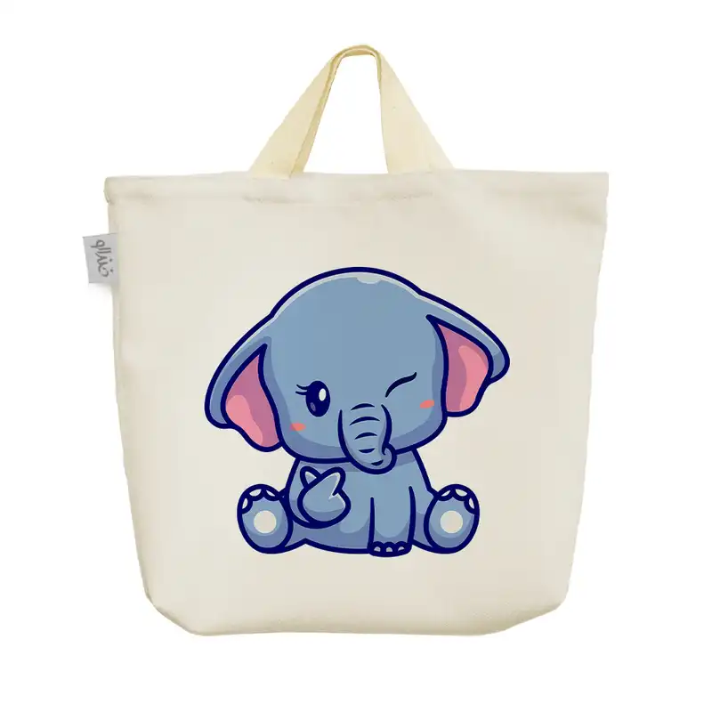 ساک خرید خندالو مدل فیل Elephant کد 3507