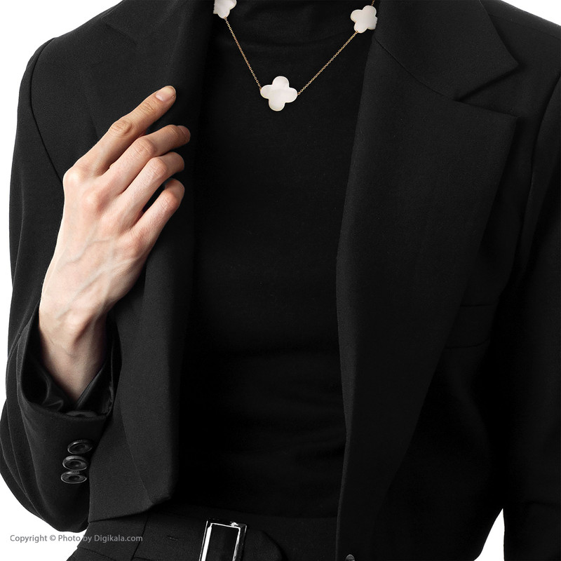 گردنبند طلا 18 عیار زنانه ماهک مدل MM0408