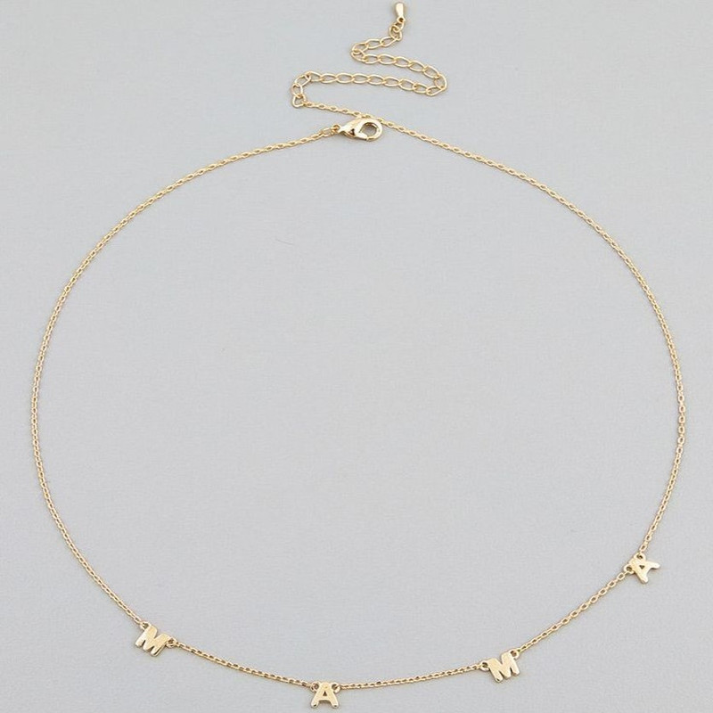 پابند طلا 18 عیار زنانه قیراط طرح MAMA کد GH5417 پابند طلا 18 عیار زنانه قیراط طرح MAMA کد GH5417