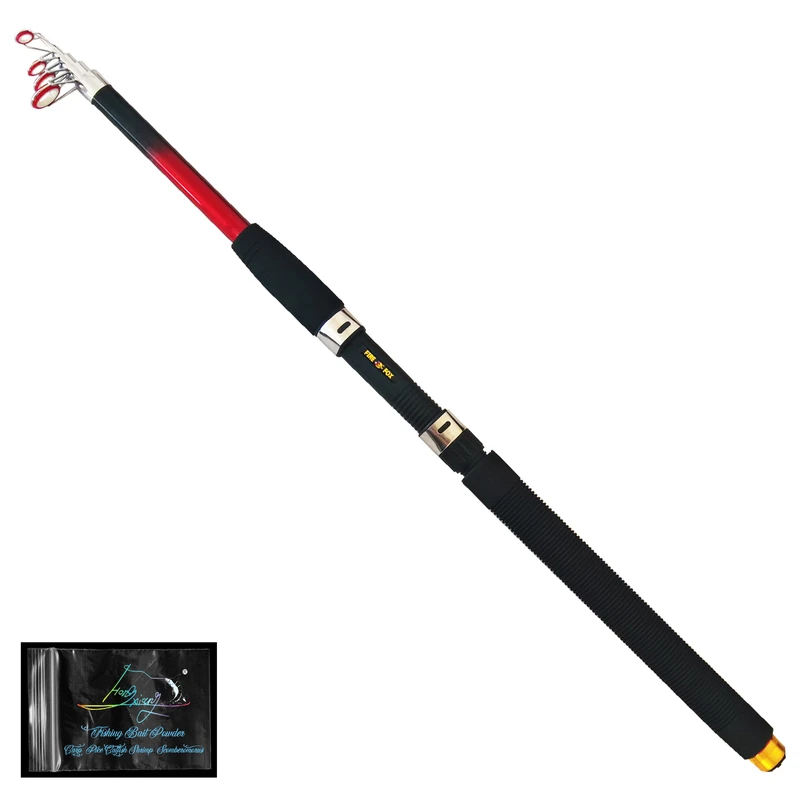 چوب ماهیگیری فایرفاکس مدل Yiwu min pin 2.40 به همراه طعمه ماهیگیری