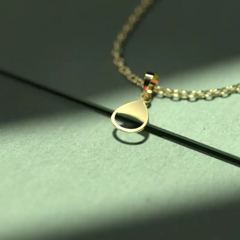 گردنبند طلا 18 عیار زنانه مدوپد مدل هندسی کد Z2-1-1148