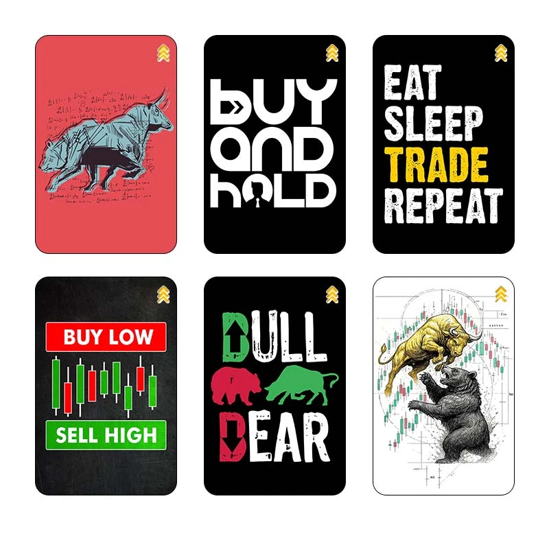 استيکر کارت کارنيکا طرح تریدر Trader کد 45008 مجموعه 6 عددی