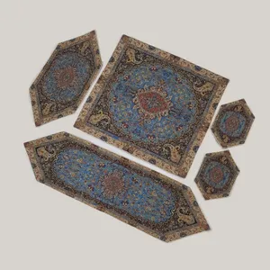 ست 5 تکه رومیزی ترمه مدل چهلستون