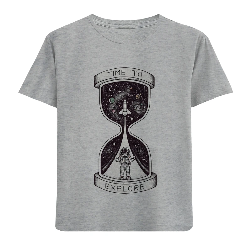 تی شرت بچگانه مدل آستین کوتاه  ساعت شنی M71