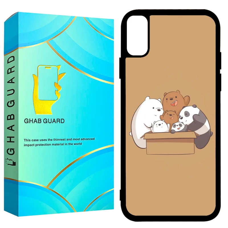  کاور قاب گارد طرح خرسی مدل GCHPX مناسب برای گوشی موبایل اپل iPhone X / XS