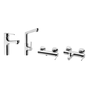 ست شیرآلات برزین مدل کوروش مجموعه 4 عددی