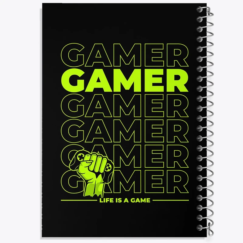 دفتر لیست خرید 50 برگ خندالو طرح گیمر کد F2344