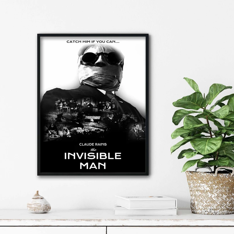 تابلو آتریسا طرح پوستر فیلم invisible man مدل ATm377