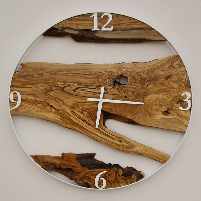 ساعت دیواری چوبی مدل روستیک 021