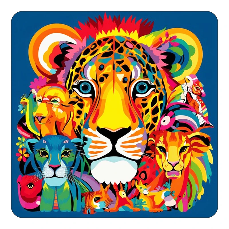 مگنت کاکتی طرح حیوانات رنگی مدل mp26633