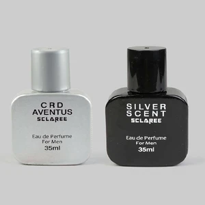 عطر جیبی مردانه اسکلاره مدل crd aventus حجم 35 میلی لیتر به همراه عطر جیبی مردانه مدل silver scent
