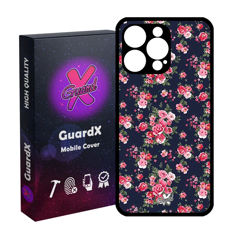 کاور گارد ایکس طرح Flower مدل Glass10130 مناسب برای گوشی موبایل اپل iPhone 15 Pro Max