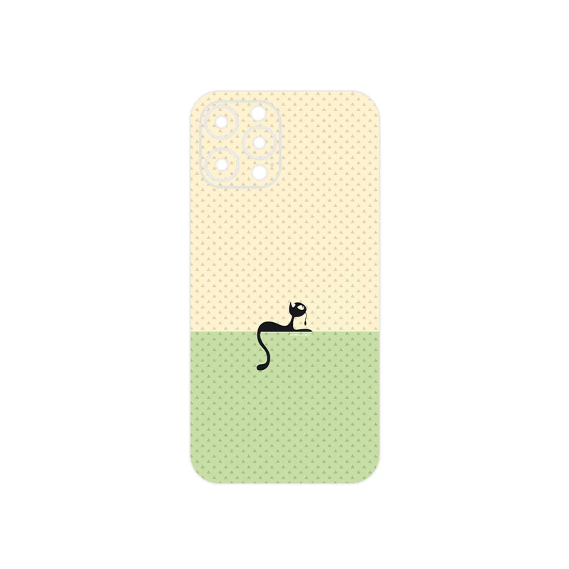 برچسب پوششی ماهوت مدل Minimal Internet Cat Icon مناسب برای گوشی موبایل اپل iPhone 12 Pro Max