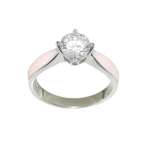 انگشتر نقره زنانه مدل سولیتر  کد 149