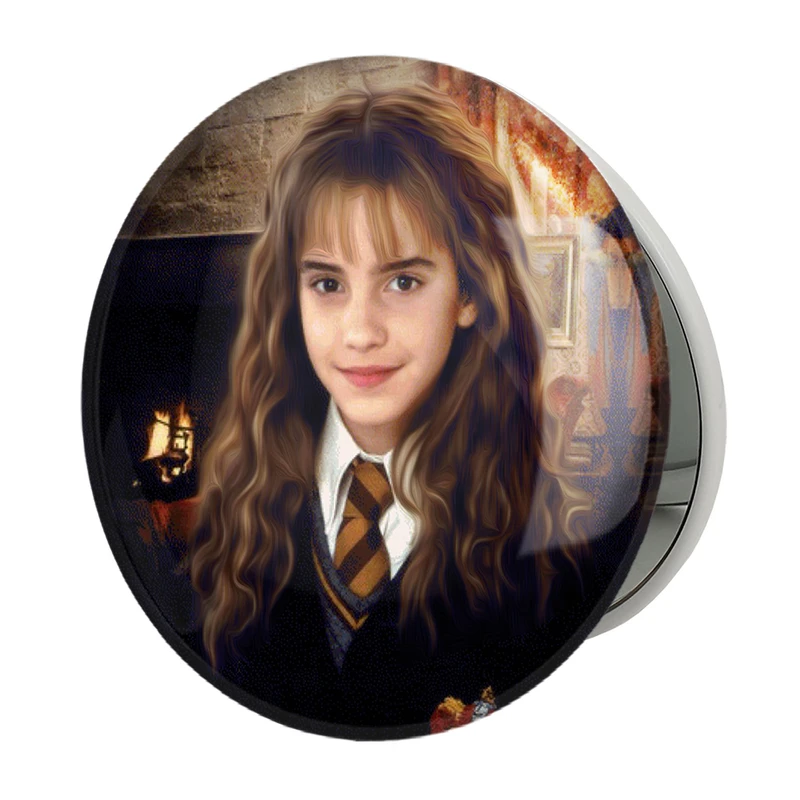 آینه جیبی خندالو طرح هرمیون گرنجر هری پاتر Harry Potter مدل تاشو کد 2919 