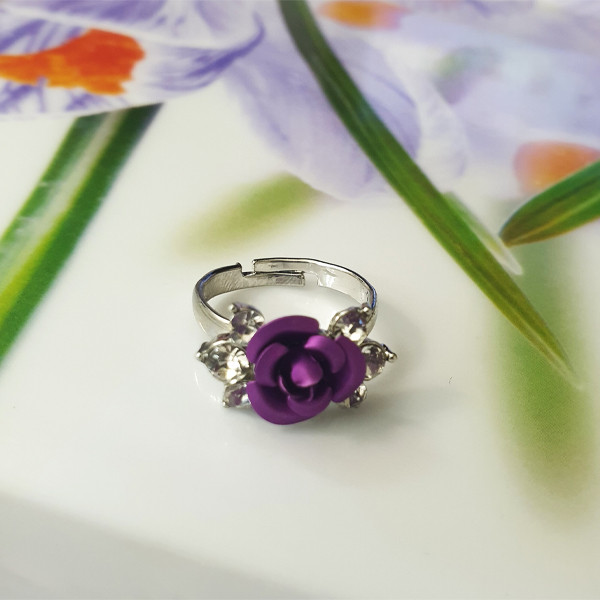 انگشتر دخترانه مدل رز کد ANZ 88